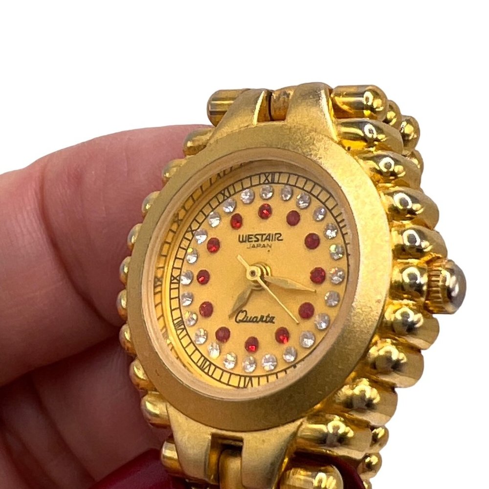 Vintage Westair 18k Gold Electroplated Quartz Watch, Japan Movement, New Battery - Picture 5 of 13